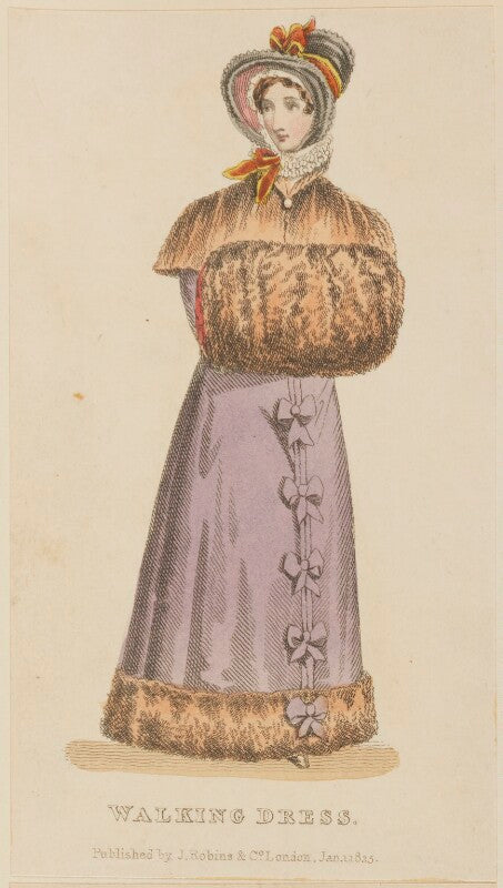 'walking dress', january 1825 npg d47552