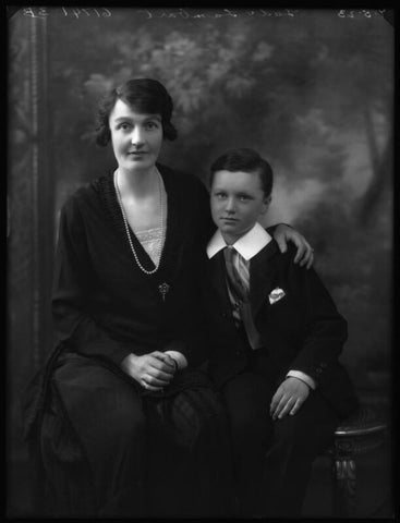 Kathleen Barbara Sophia (née Moore-Brabazon), Lady Lambart; Sir Oliver Francis Lambart, 2nd Bt NPG x37289