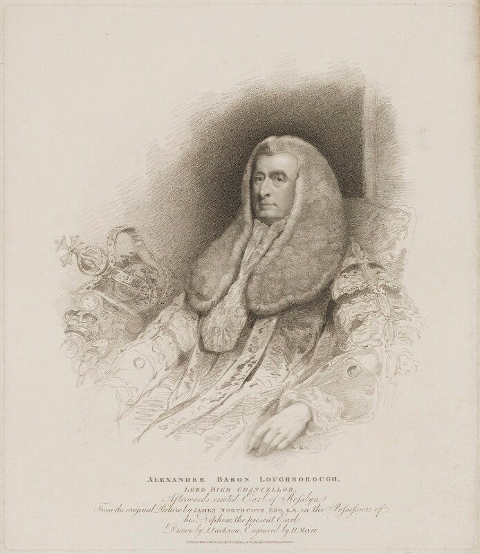 Alexander wedderburn, 1st earl of rosslyn (lord loughborough) npg d39887