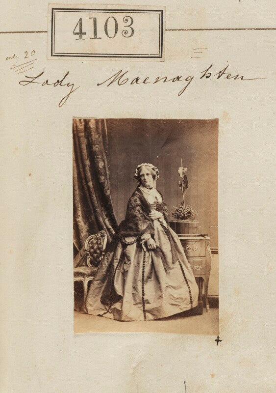 Mary anne (née gwatkin), lady workman macnaghten npg ax54118
