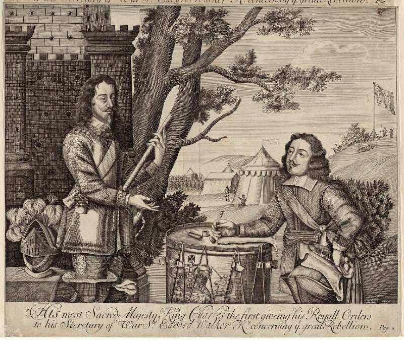 King charles i and sir edward walker npg d26327