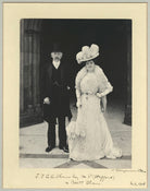 Sir (Theodore Frederick) Charles Edward Shaw, 1st Bt; Emily White (née Bursill), Lady Shaw NPG x35062