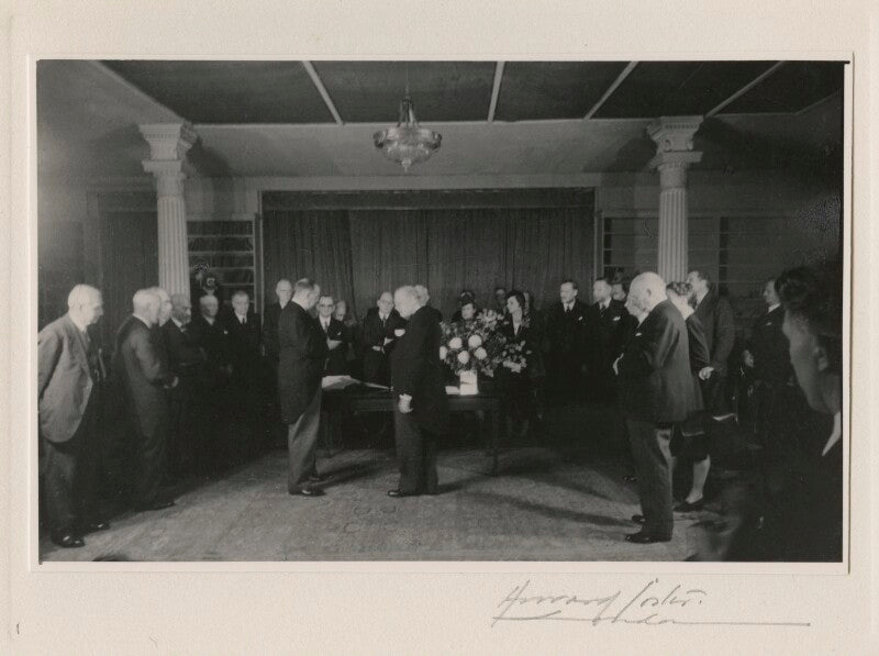 Winston churchill at the royal society of arts npg ax136857