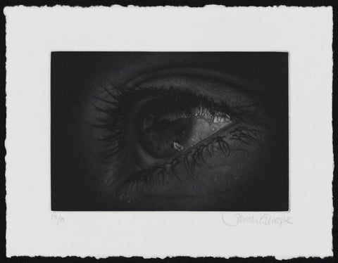 Mezzotint of an eye NPG D49625