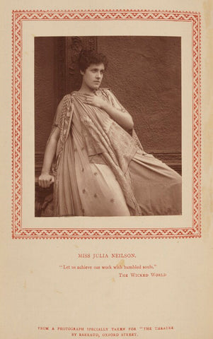 Julia Emilie Neilson as Selene in 'The Wicked World' NPG Ax9324