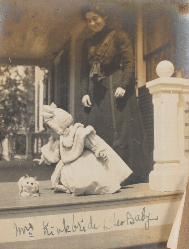 Mrs kirkbride with her baby npg ax68453