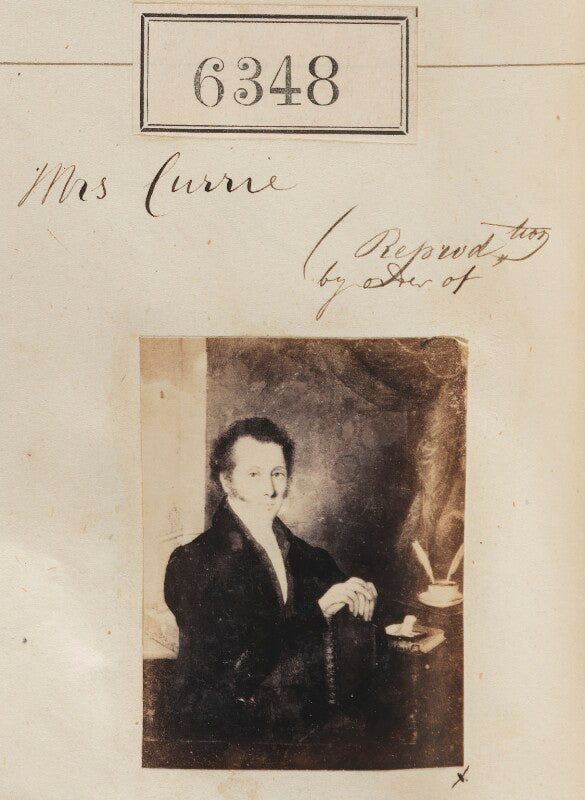 'reproduced by order of mrs currie' npg ax56293