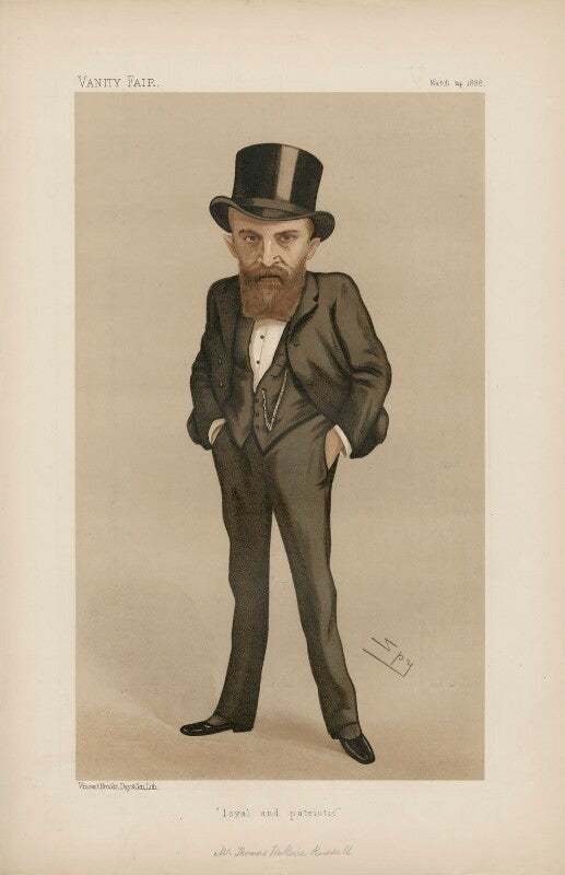 Sir thomas wallace russell, 1st bt ('statesmen. no. 538. "loyal and patriotic."') npg d44378