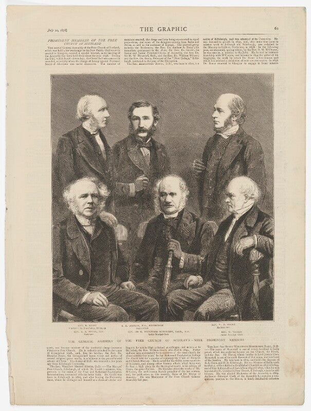 'the general assembly of the free church of scotland   some prominent members' npg d45899