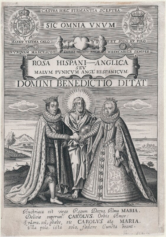 King charles i; maria anna of spain, holy roman empress and queen of hungary and bohemia npg d10622