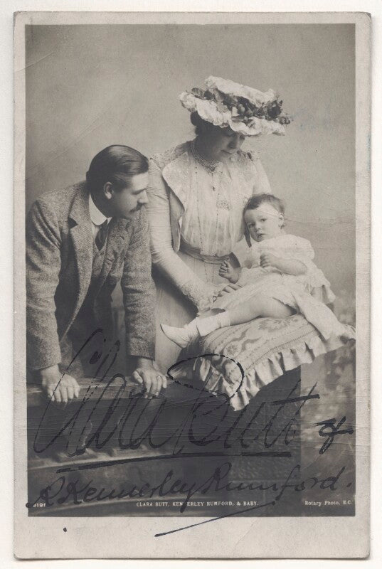 Robert henry kennerley rumford; dame clara ellen butt; joy clara cross (née rumford) npg ax45844