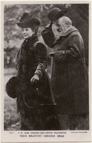 'T.M. King Edward and Queen Alexandra: Their Majesties' Gracious Smile' (Queen Alexandra; King Edward VII) NPG x196486