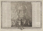 A View of the House of Peers (includes King George II and numerous other sitters) NPG D11093