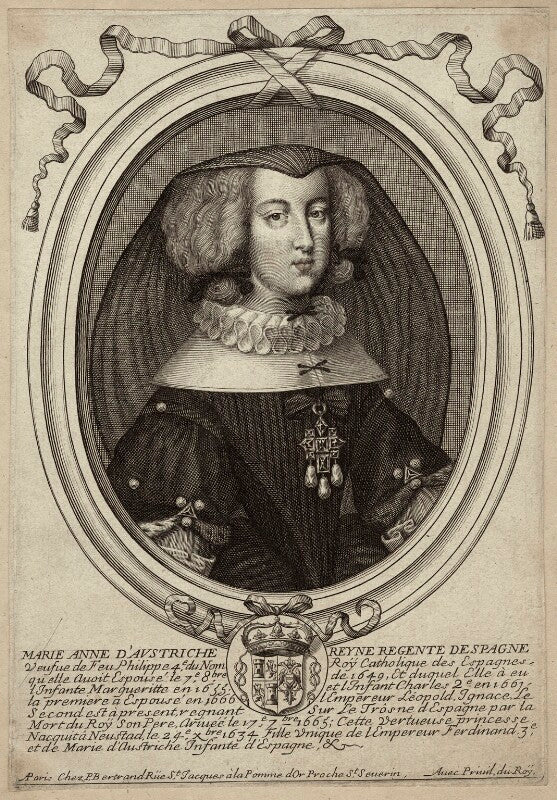 Mariana of austria, queen of spain npg d34777