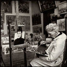 Martiros Saryan with his portrait of Ida Kar NPG x135155