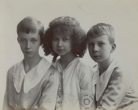 Leopold III, King of the Belgians; Marie José, Queen of Italy; Prince Charles of Belgium, Count of Flanders NPG x68974