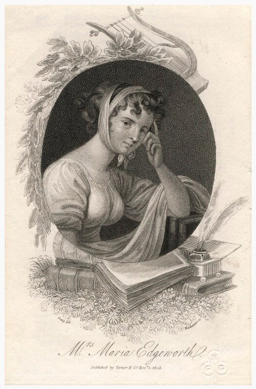Unknown woman engraved as maria edgeworth npg d4455