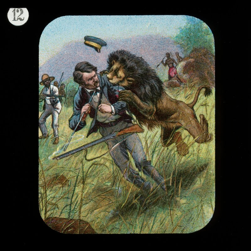 Livingstone and the lion (david livingstone) npg d18385