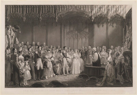 The Marriage of Her Most Gracious Majesty Queen Victoria NPG D37815