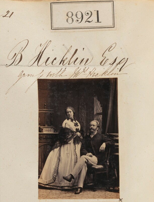 Mr b. hicklin; mrs hicklin npg ax58744