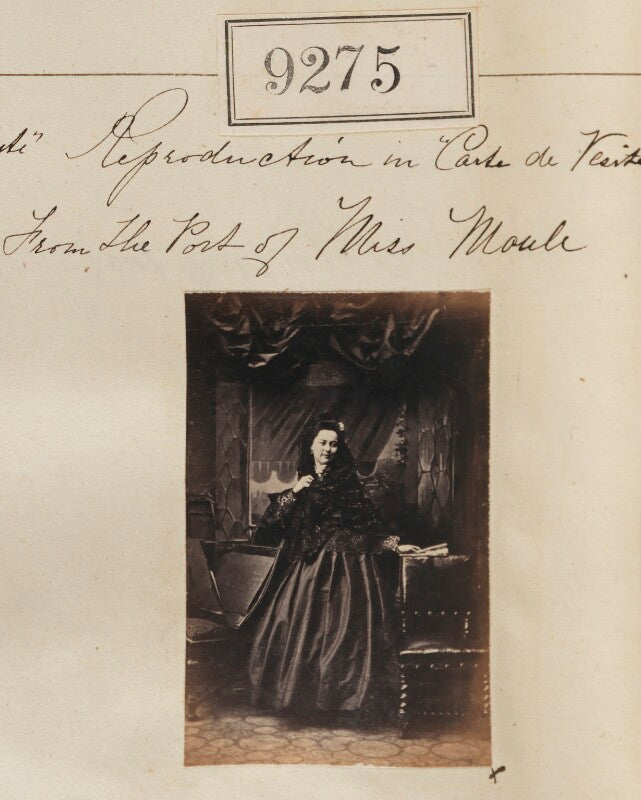 Miss moule ('reproduction in 'carte de visite' from the portrait of miss moule') npg ax59096