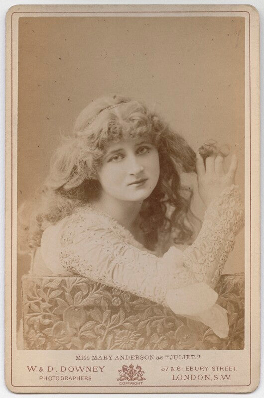 Mary anderson (mrs de navarro) as juliet in 'romeo & juliet' npg x72