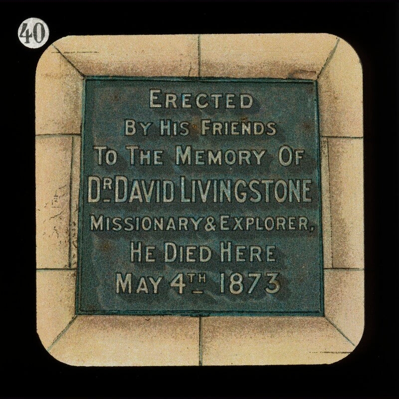Inscription on monument (relates to david livingstone) npg d18413