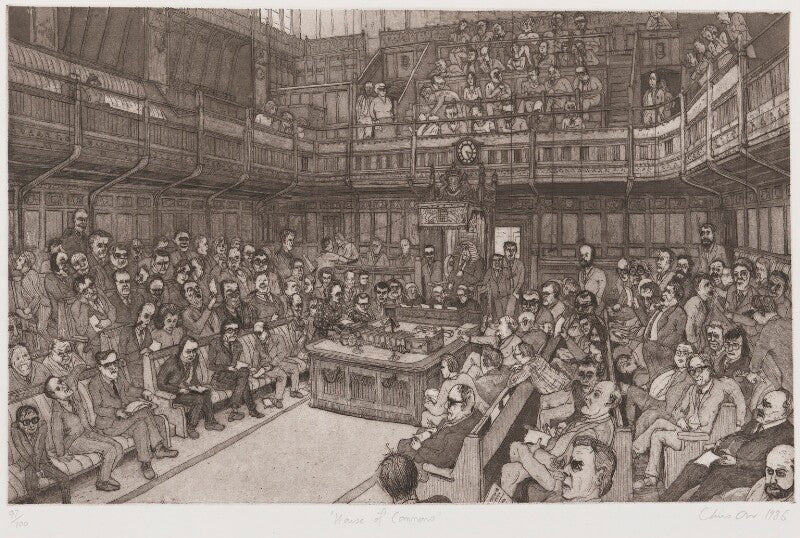 The house of commons, 24 july 1986 npg 6834