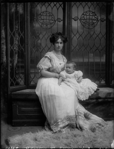 Ethel Catharine Hannah de Forest (née Gerard), Countess de Bendern with her son, Count John Gerard de Bendern NPG x30834