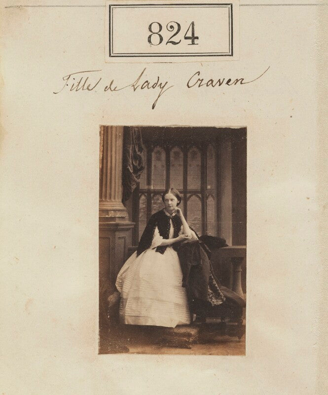 Lady emily georgiana van de weyer (née craven) npg ax50430