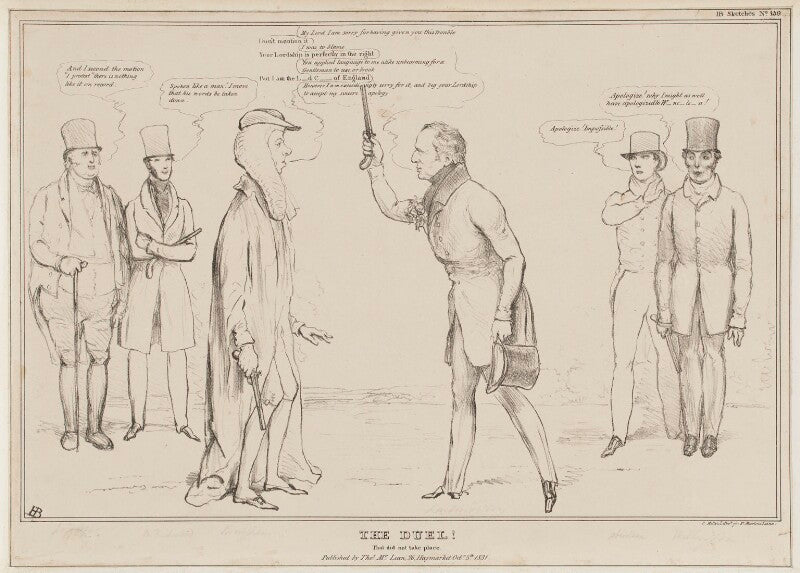 The duel! that did not take place. npg d41094