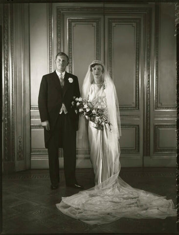 The wedding of Sir John Heathcoat Amory and Joyce Wethered NPG x124407