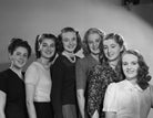 Models from Lucie Clayton College (Jane Lynch; Morna Howard; Georgie Crawford Clifford; Valerie Cox; Grace Wood; Margaret Allworthy) NPG x73766