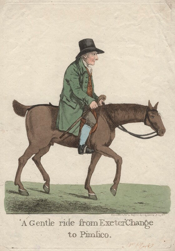 Thomas clark ('a gentle ride from exeter 'change to pimlico') npg d16390