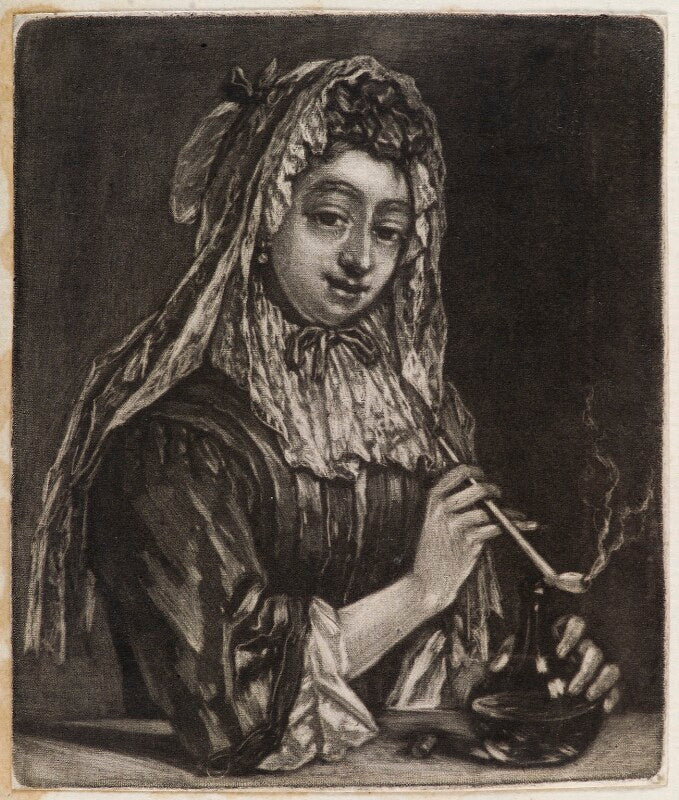 Lady with a pipe npg d11825