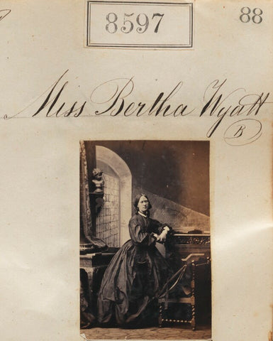 Bertha Harriet Valpy (née Wyatt) ('Miss Bertha Wyatt') NPG Ax58420