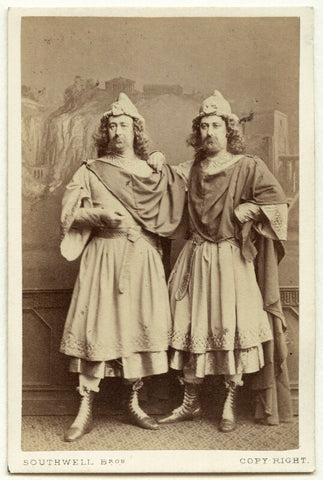 George James Vining as Antipholus of Syracuse; John Nelson as Antipholus of Ephesus in 'The Comedy of Errors' NPG x5104