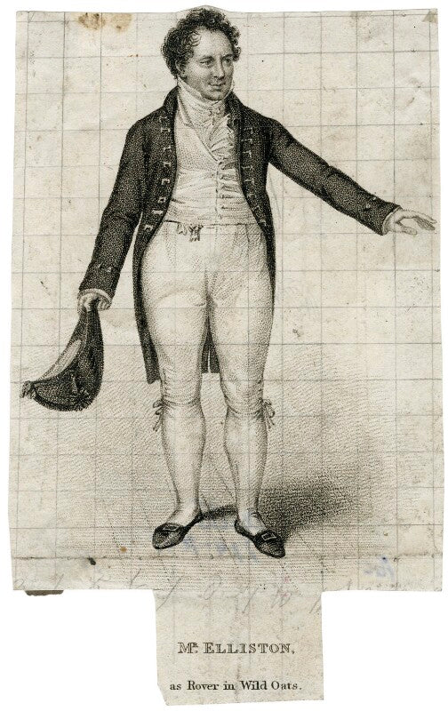 Robert william elliston as rover in 'wild oats' npg d38574