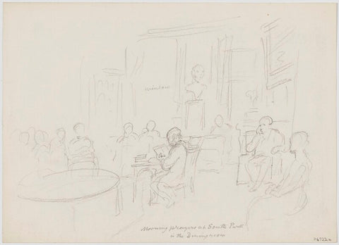 Sketch of George Scharf's bedroom NPG D6722a