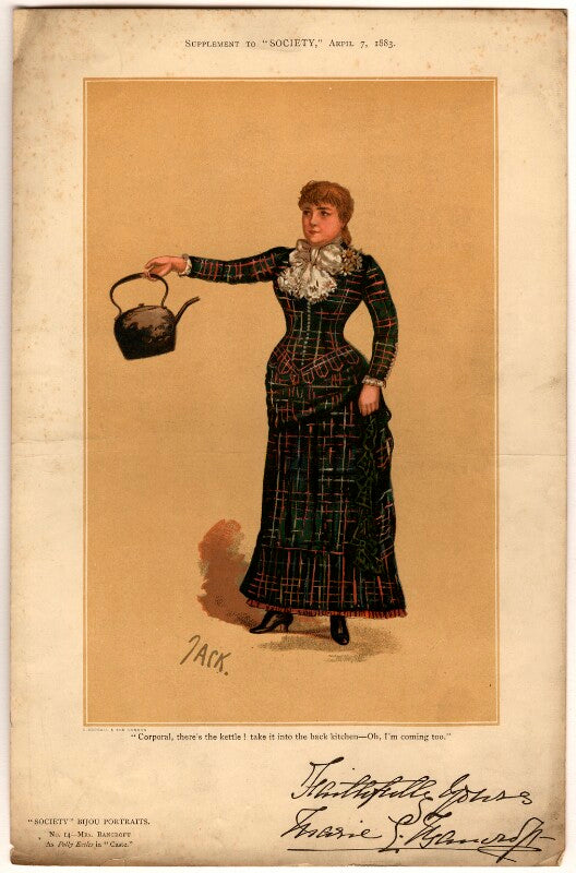 Marie effie (née wilton), lady bancroft as polly eccles in 'caste' npg d8737