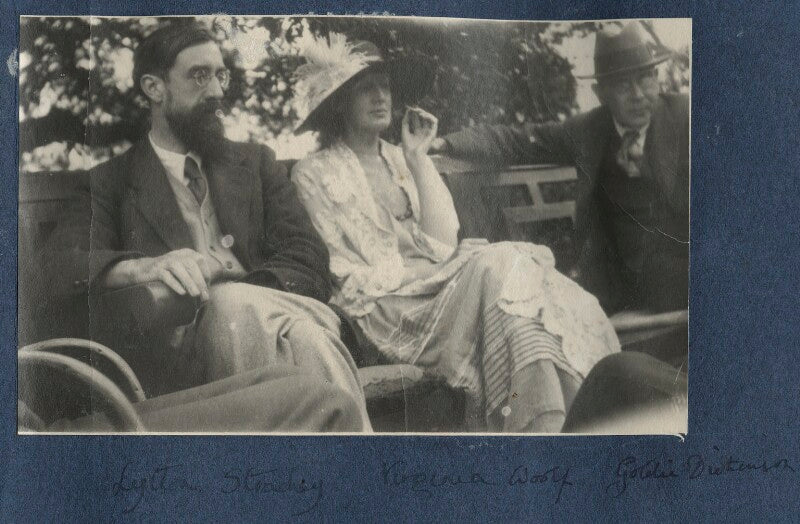 Lytton strachey; virginia woolf; goldsworthy lowes dickinson npg ax141313