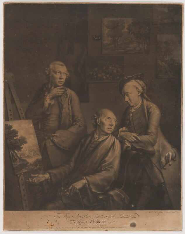 'the three smiths; brothers, and painters' npg d41737