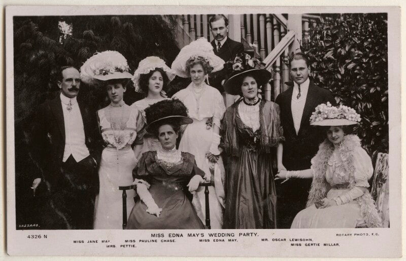 Wedding of edna may (edna pettie) and oscar lewisohn npg x193946