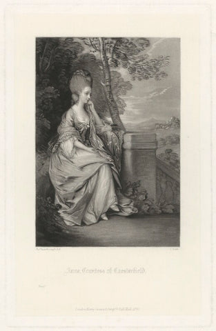 Anne Stanhope (née Thistlethwaite), Countess of Chesterfield NPG D33071