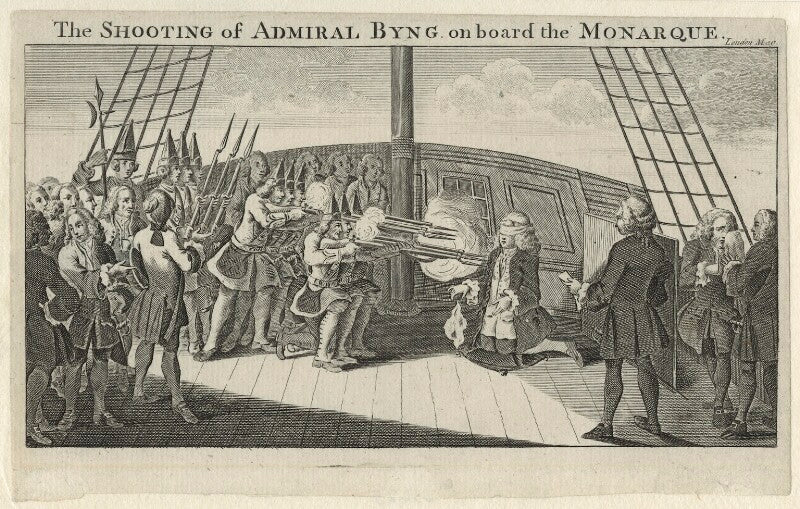 John byng ('the shooting of admiral byng') npg d9023