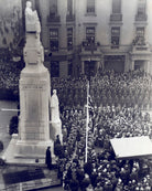 The unveiling of George Frampton's statue of Edith Cavell NPG x125691
