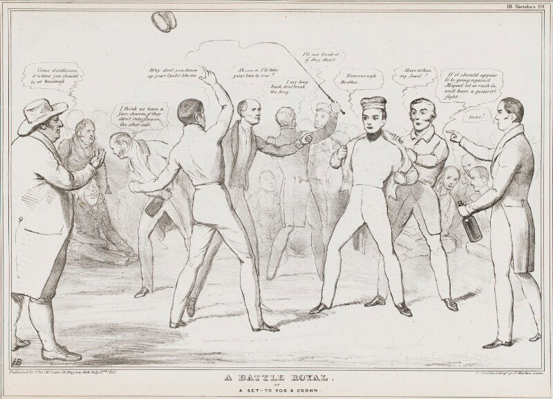 A battle royal or a set to for a crown npg d41146