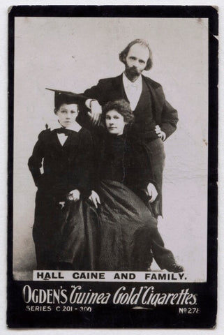 'Hall Caine and family' (Mary Alice (née Chandler), Lady Caine and Sir (Thomas Henry) Hall Caine with their son) NPG x136688