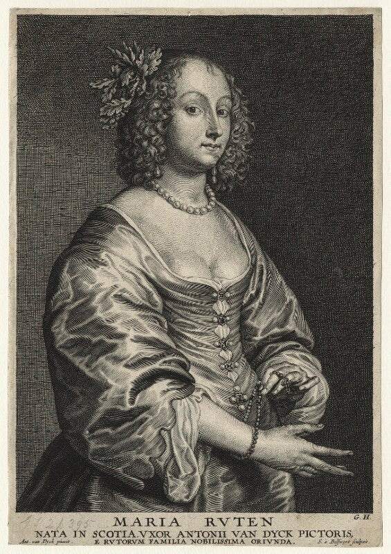 Mary (née ruthven), lady van dyck npg d20905