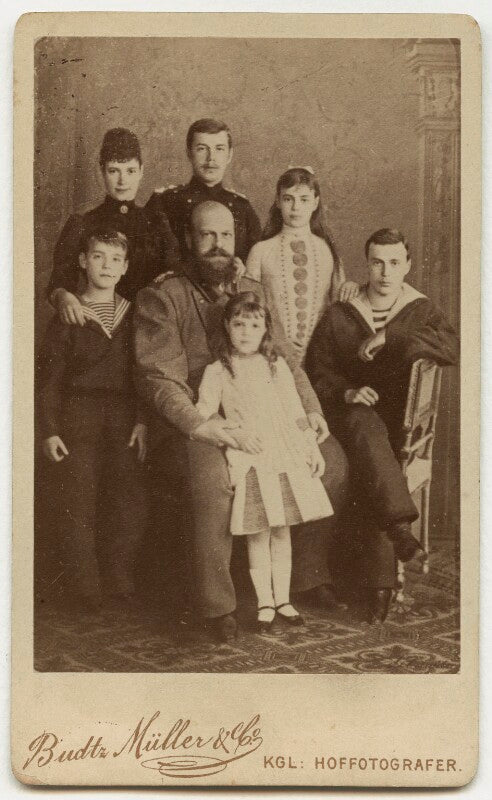 Alexander iii, emperor of russia with his wife and children npg x131633